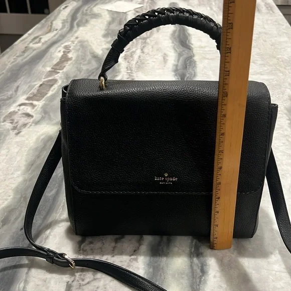 Kate Spade Black Leather Handbag - Picture 3 of 5